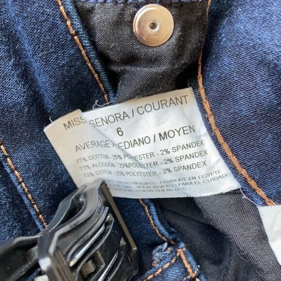 Gloria Vanderbilt all around slimming effect Bridget slim leg jeans color navy - Picture 7 of 7